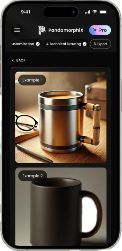Mobile Version Figma Prototype of the AI-Driven Design and Customisation Platform Mobile Version Figma Prototype of the AI-Driven Design and Customisation Platform.